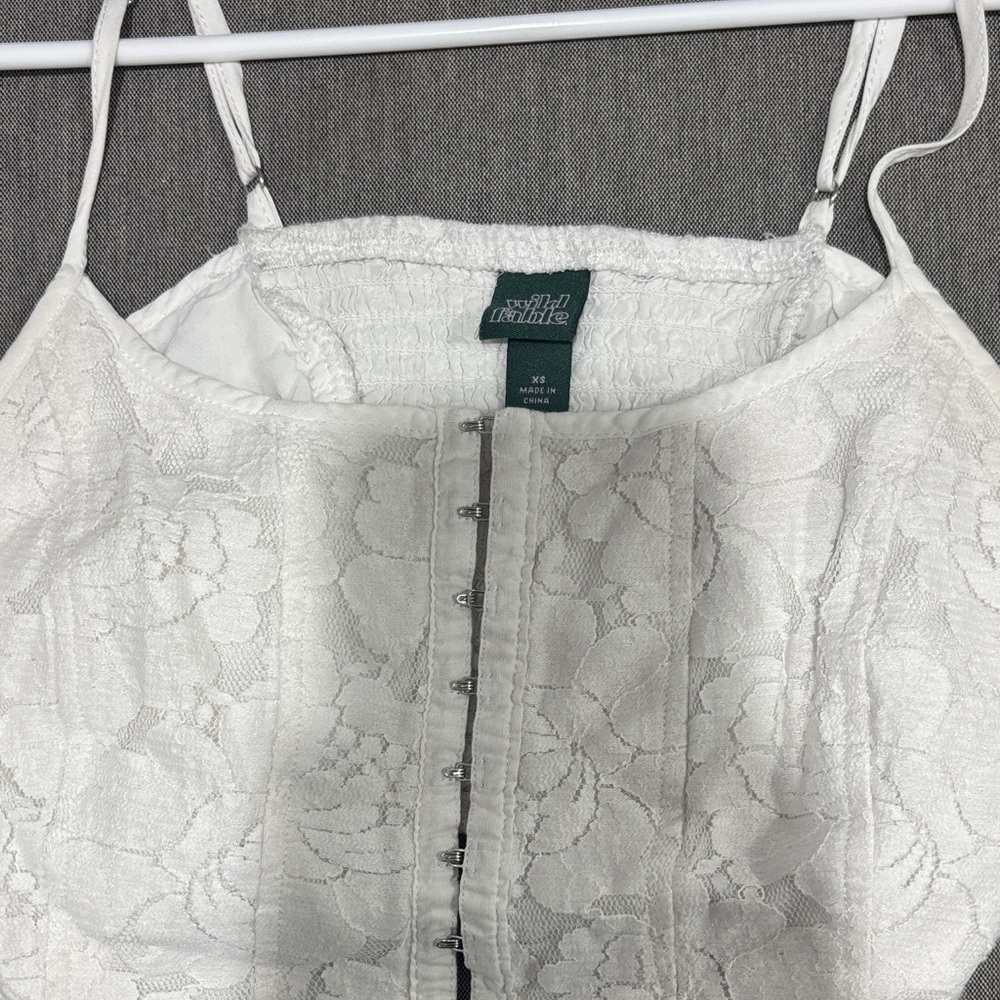 Wild Fable White Lace Camisole